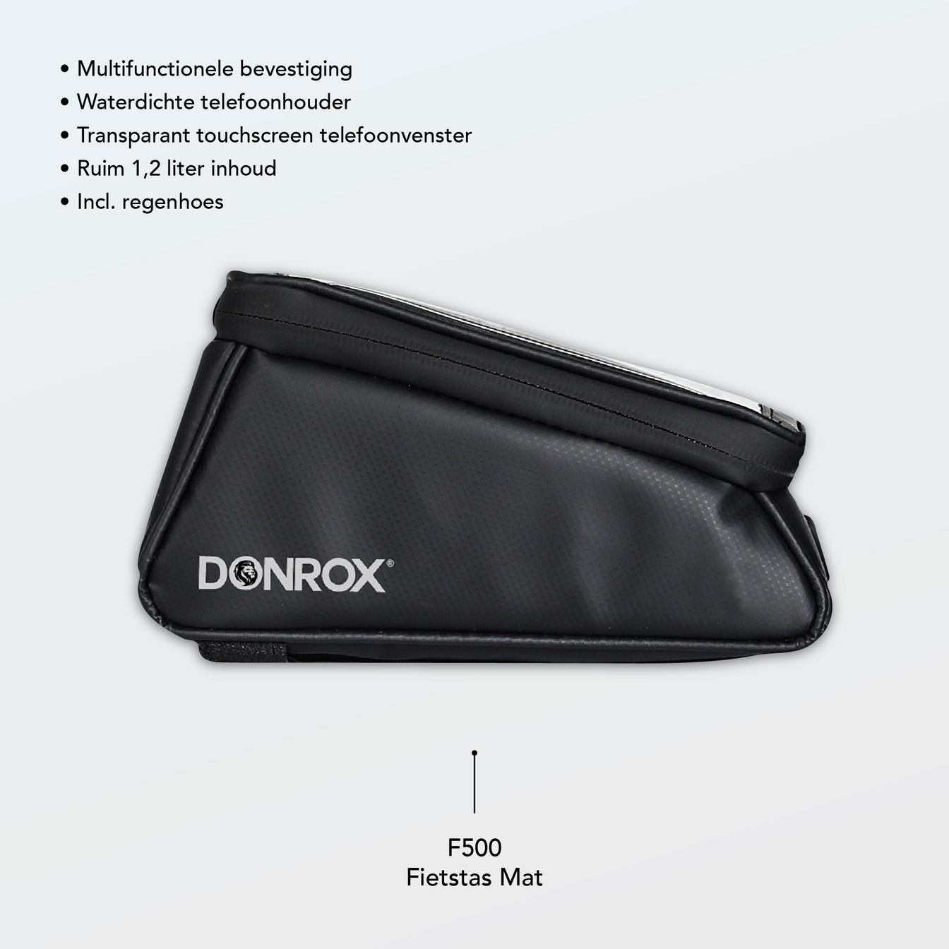 Donrox Ride F500 Mat Fietstas - Met telefoonhouder voor de Donrox F-serie Donrox Ride F500 Mat Fietstas - Met telefoonhouder voor de Donrox F-serie