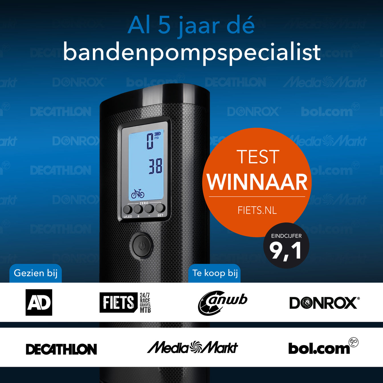 Donrox Ride F511 - Mini compressor en elektrische fietspomp – ideaal voor licht en dagelijks gebruik Donrox Ride F511 - Mini compressor en elektrische fietspomp – ideaal voor licht en dagelijks gebruik