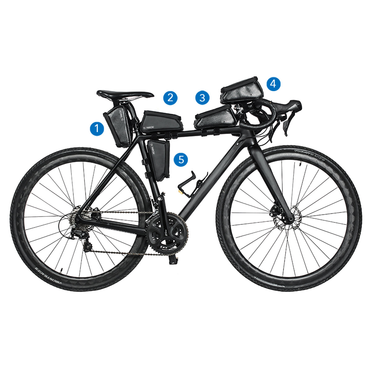 Donrox Ride F500 Mat Fietstas - Met telefoonhouder voor de Donrox F-serie Donrox Ride F500 Mat Fietstas - Met telefoonhouder voor de Donrox F-serie