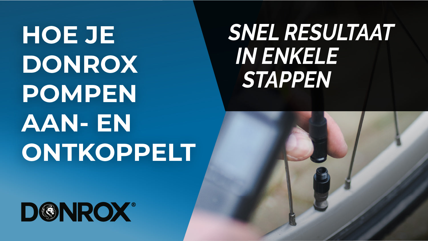 Erfahren Sie, wie Sie die elektrischen Reifenfüller von Donrox an jedem Ventil anschließen und trennen