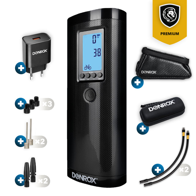 Donrox Ride F511 Premium - Inclusief onderdelenpakket, oplader & fietstas Carbon
