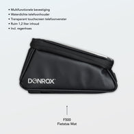 Donrox Ride F500 Mat - - Bicycle bag + phone holder for the F511 &amp; F522 