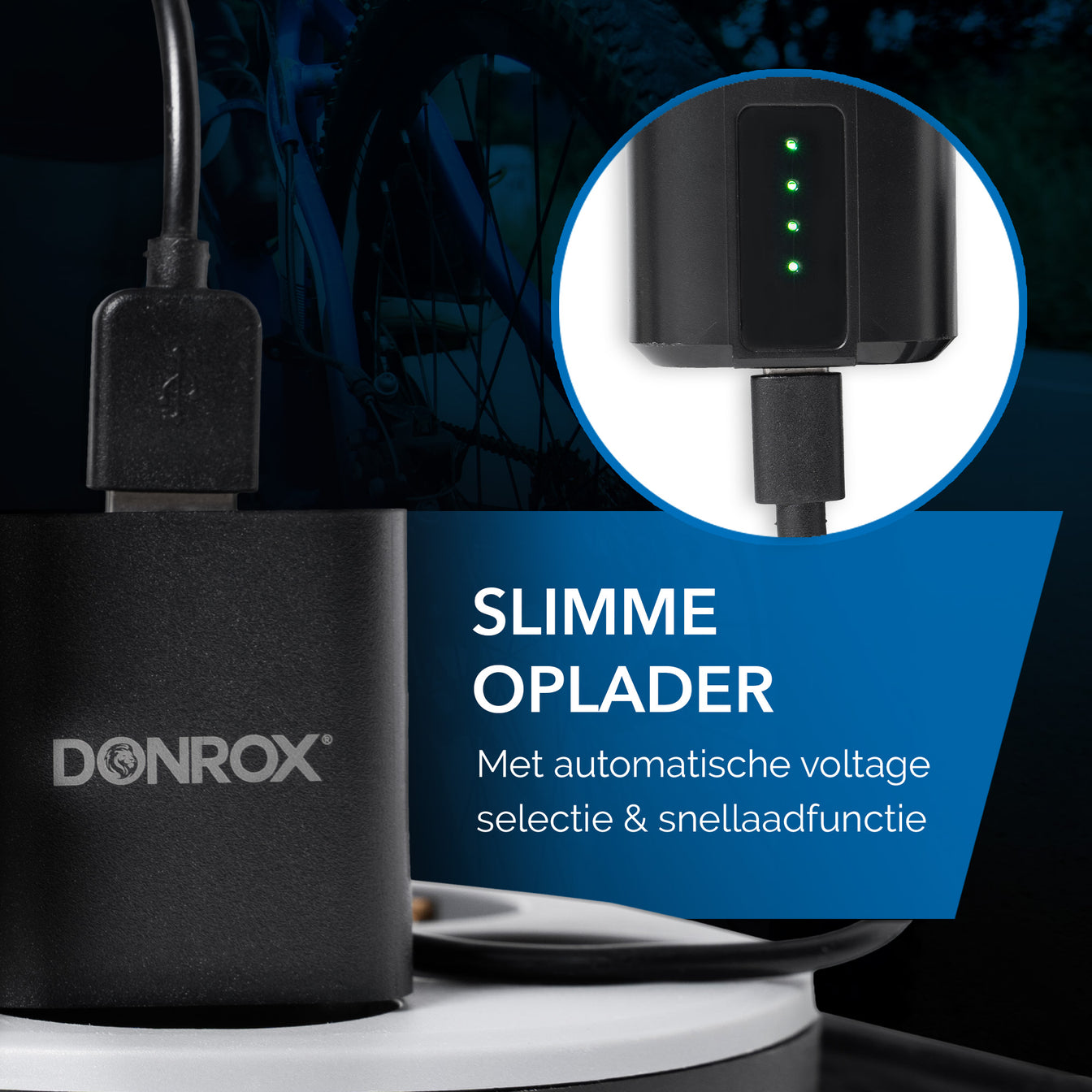 Donrox Charge A201 – 18-W-Ladegerät für alle Pumpen