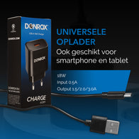 Donrox Charge A201 - 18W oplader voor alle pompen