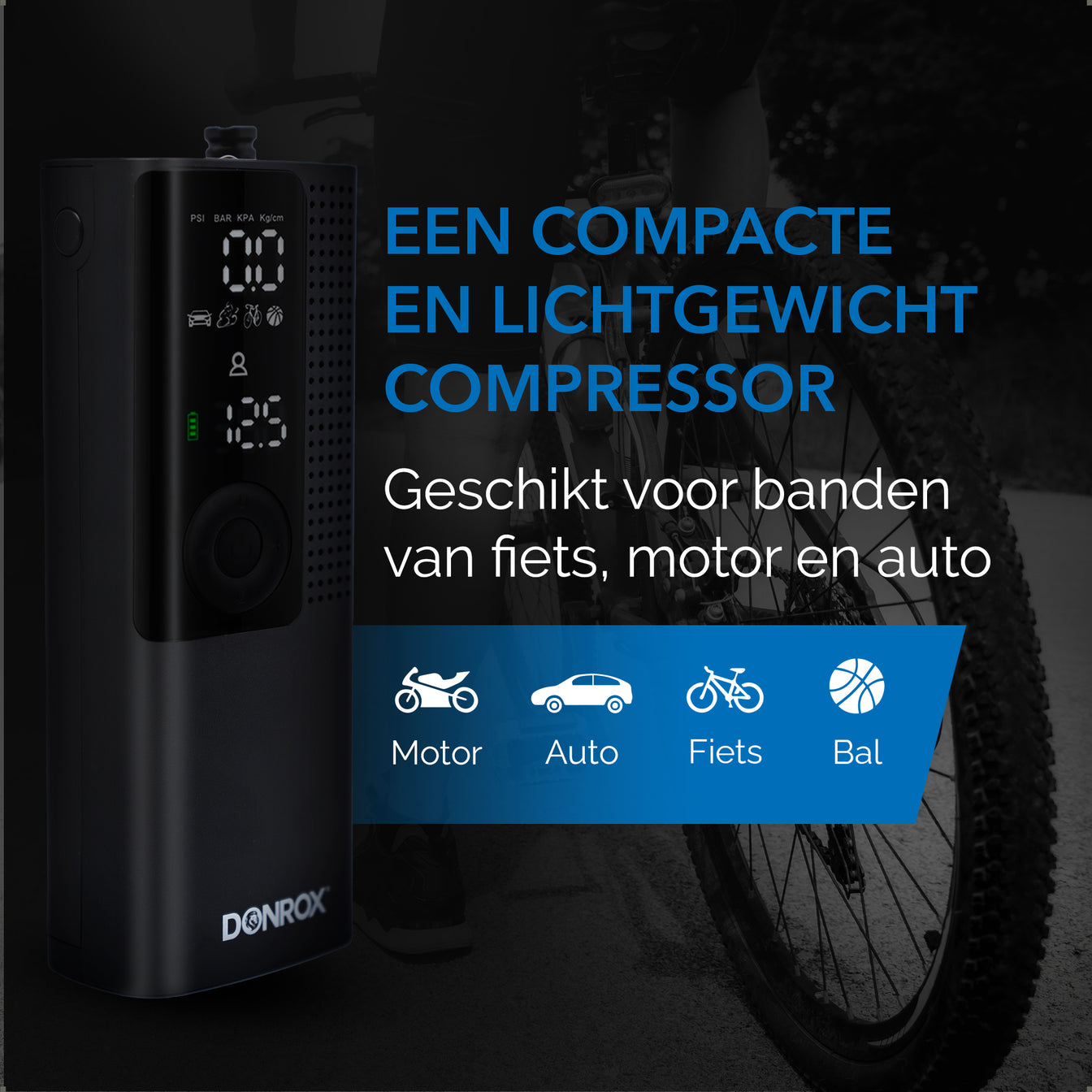 Donrox Ride F522 - Inclusief fietstas Mat