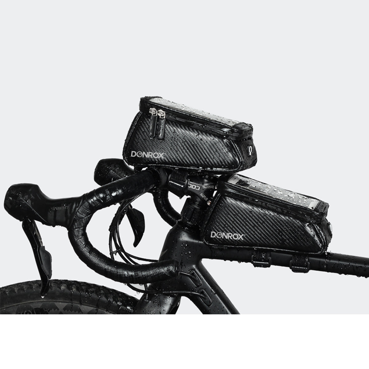 Donrox Ride F500 Carbon - Bicycle bag + phone holder for the F511 &amp; F522